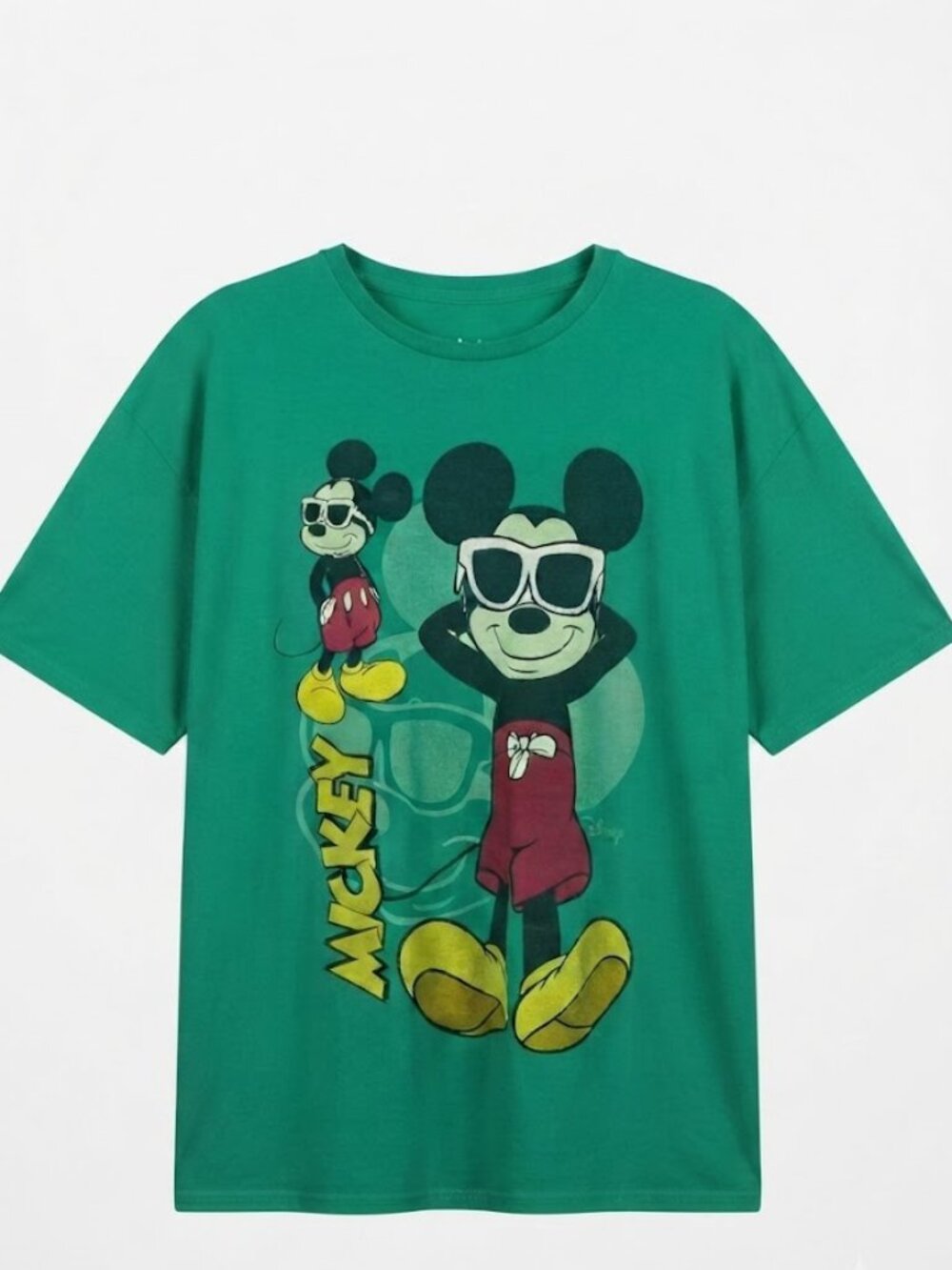 Junk Food Mickey Mouse at the Beach Oversized T-shirt NWT, S/M